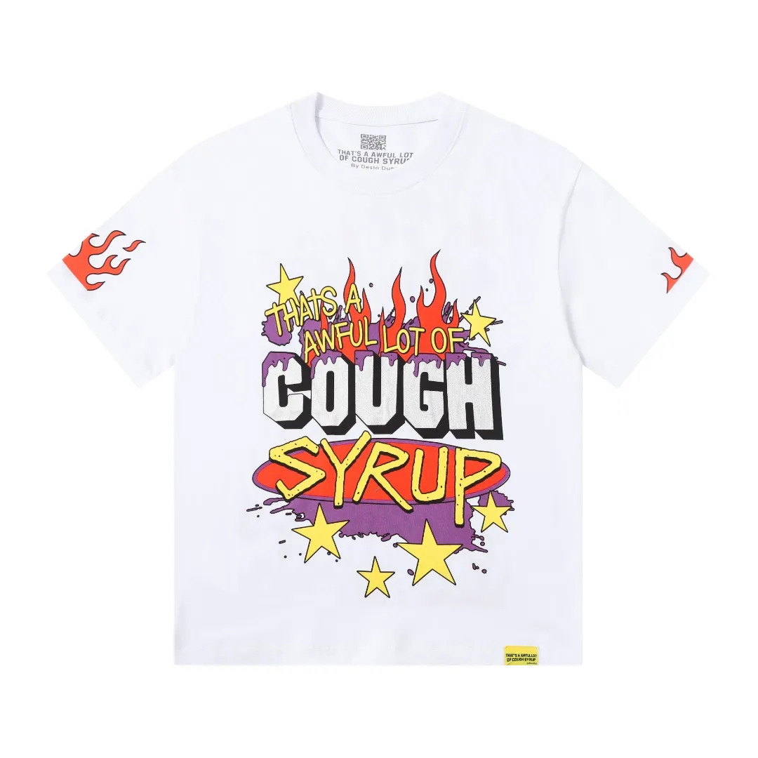 2245# / / ｜ THAT'S A AWFUL LOT OF COUGH SYRUP In Stock T （fabric):32 Sizes（size）：S-M L X L （colour）： / /
